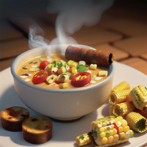 Andouille Sausage and Corn Chowder