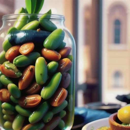 Beans with lemon dressing