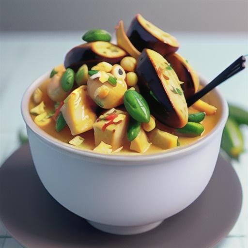 Chicken and custard apple curry