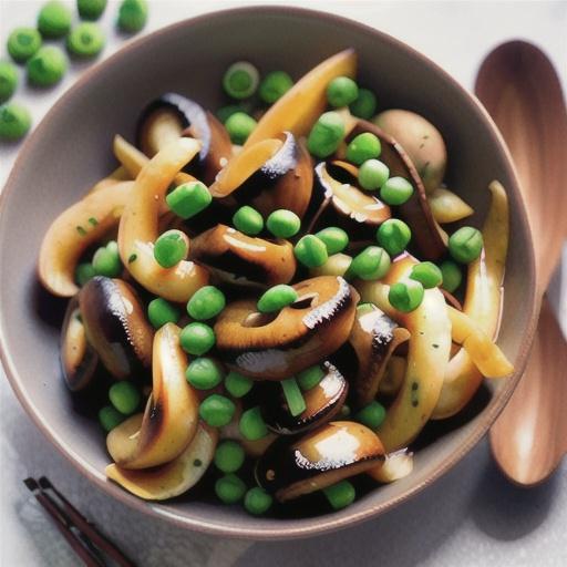 Mushroom Stir-Fry With Peas