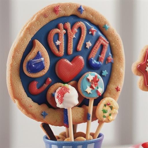 Patriotic Cookie Pops