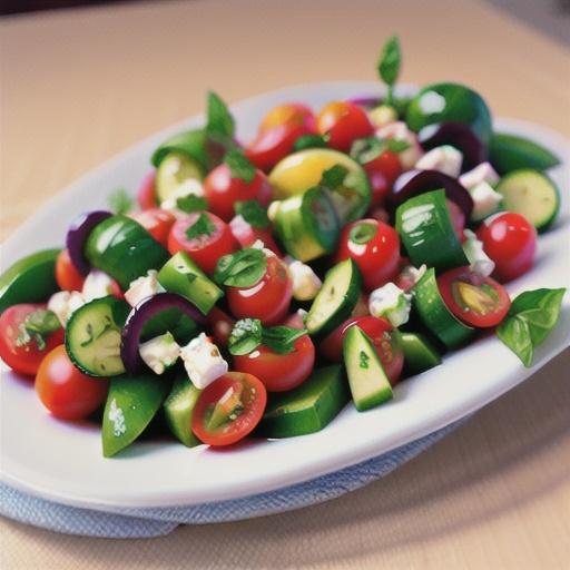 Tomato, Basil, and Feta Salad