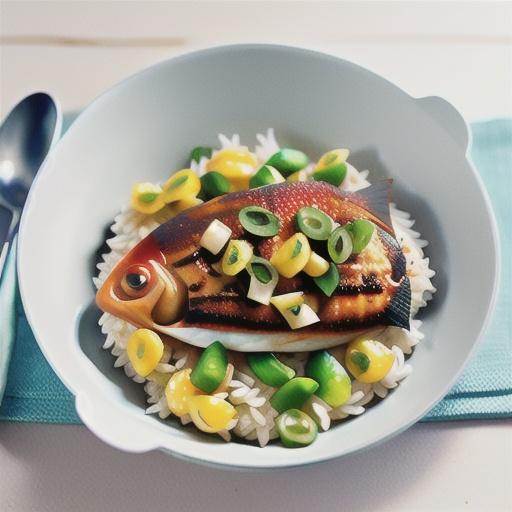 Cajun-spiced fish with basmati rice