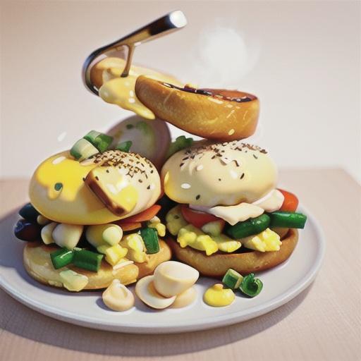 Scrambled eggs with herbs and smoked salmon