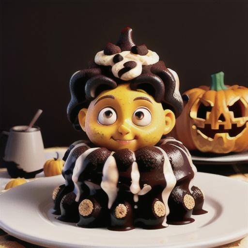 Pumpkin-Black Cocoa Swirl Cake