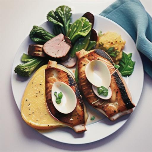 Pork chops with brown butter polenta