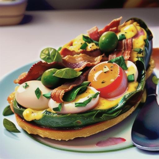 Spinach Bacon Egg Casserole