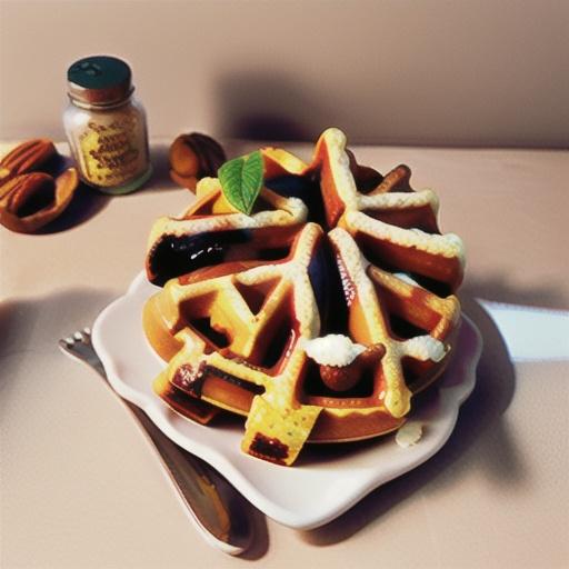 Sweet Potato Pecan Waffles