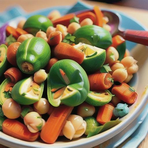 Quick and Easy Carrot and Chickpea Salad
