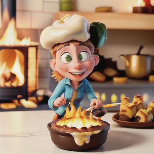 Fireside Popovers with Brie