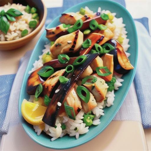 Chicken and basil fried rice