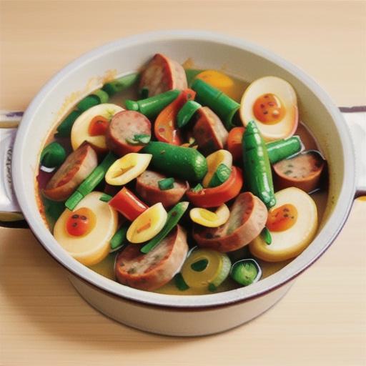 Sausage & vegetable hotpot