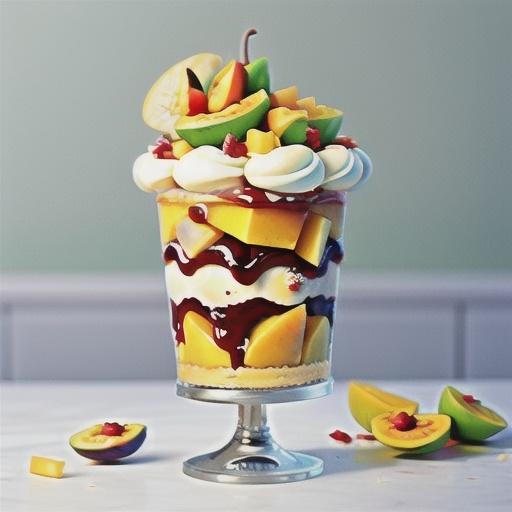 Mango and passionfruit cheesecake trifle