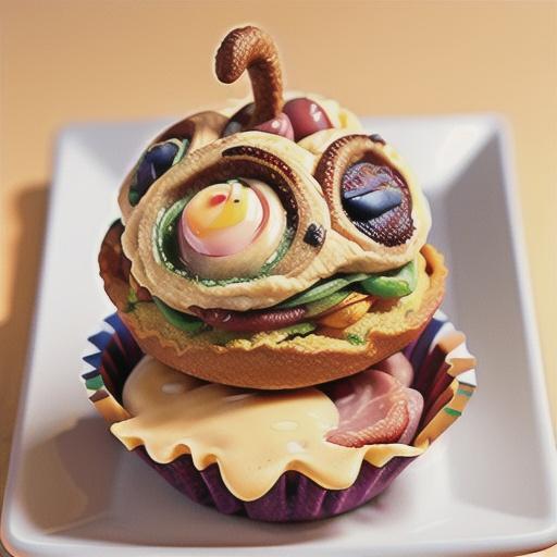 Breakfast egg and ham muffins