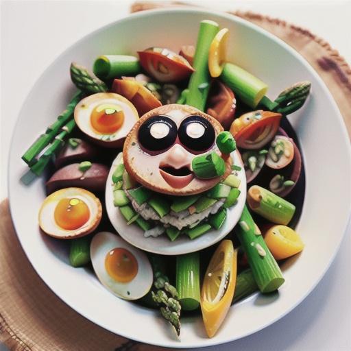 Tuna, egg & asparagus salad