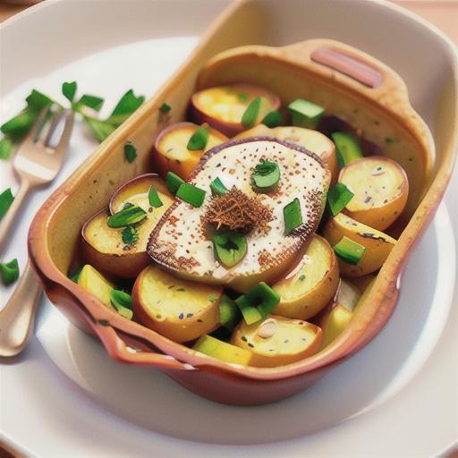 Garlic butter potato bake