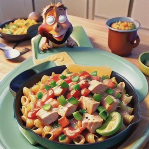 Southwestern Cheddar Chicken Pasta