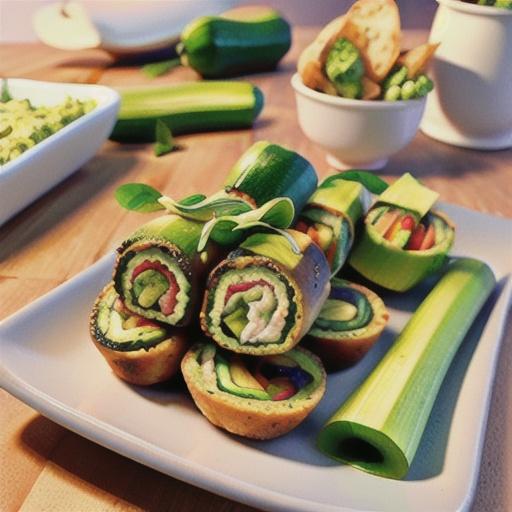 Zucchini, Pesto and Goat Cheese Bites