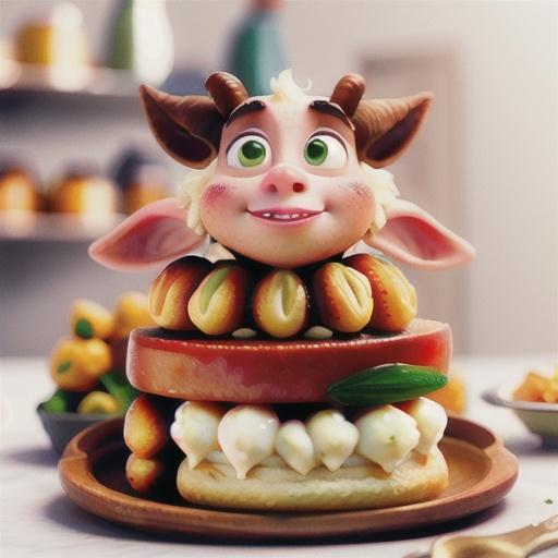 Honey-roasted rhubarb and goat's cheese brioche