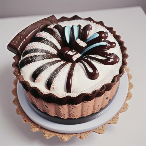 Double-choc mousse tart