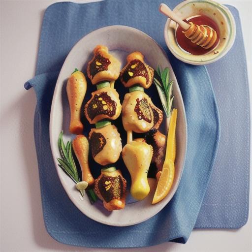 Honey, orange and rosemary drumsticks