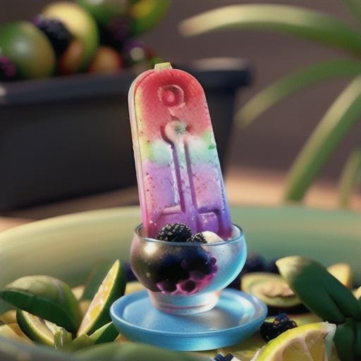 Blackberry-Lime Gin and Tonic Ice Pops