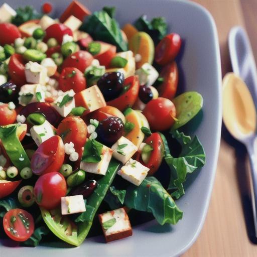 Couscous Salad with Kale, Tomatoes, Cranberries, and Feta