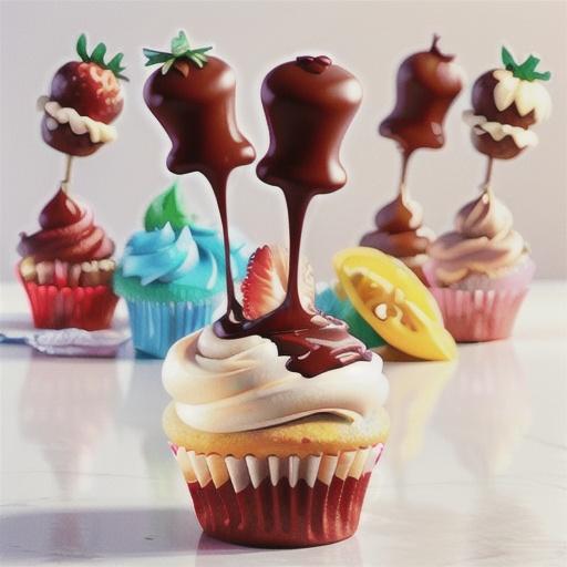 Strawberry Hi-Hat Cupcakes