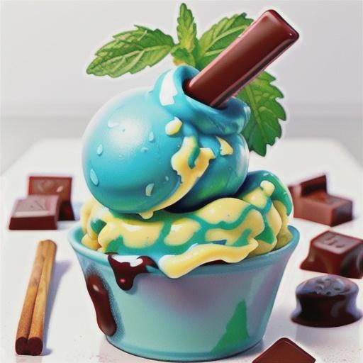 Choc mint ice-cream