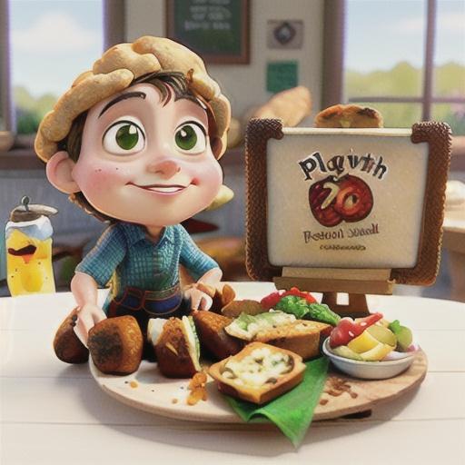 Ploughman's lunch with seed soda bread