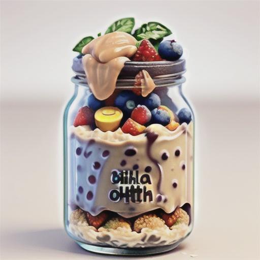 Overnight chia oats with berries recipe