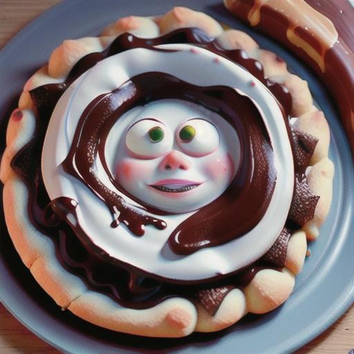 Chocolate Pudding Peanut Butter Pizza