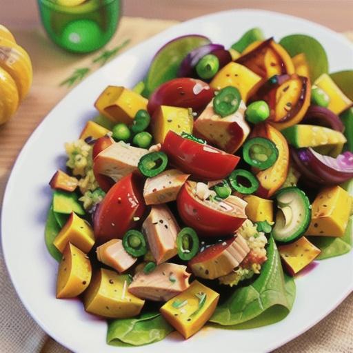 Chicken & squash salad