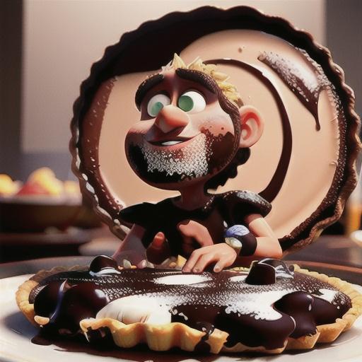 Manu's chocolate and dulce de leche tart