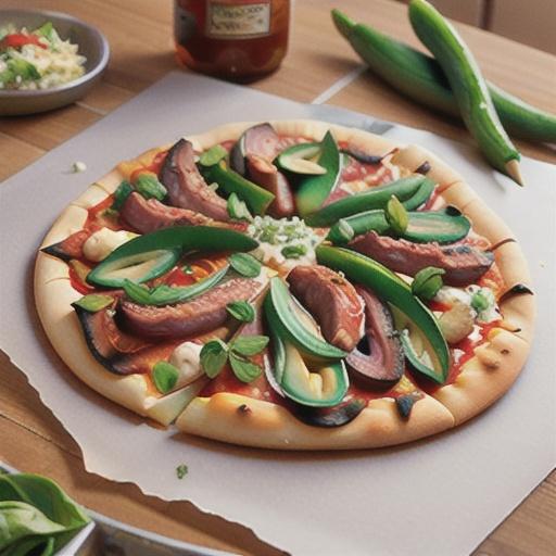 Middle Eastern lamb pizzas