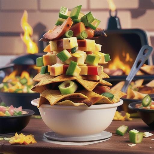 Barbecued Chicken Nachos