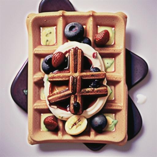 Healthy banana waffles recipe