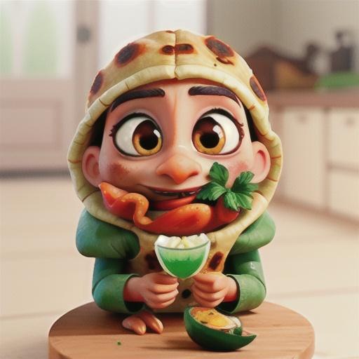 Tandoori chicken wrap