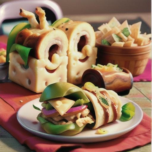 Chicken & cheese roll-ups