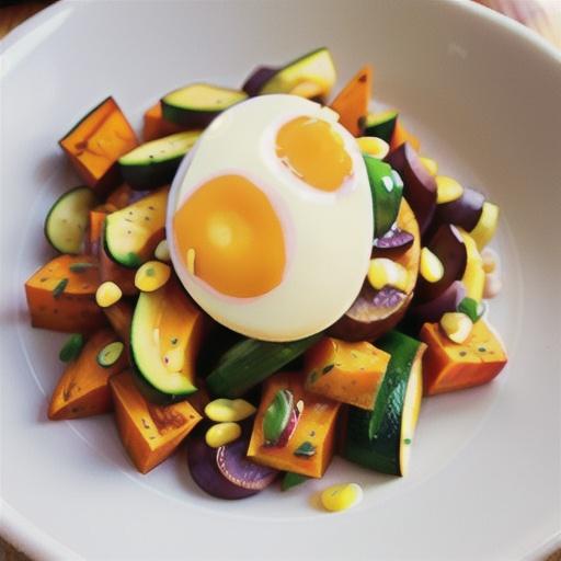 Sweet Potato and Zucchini Hash
