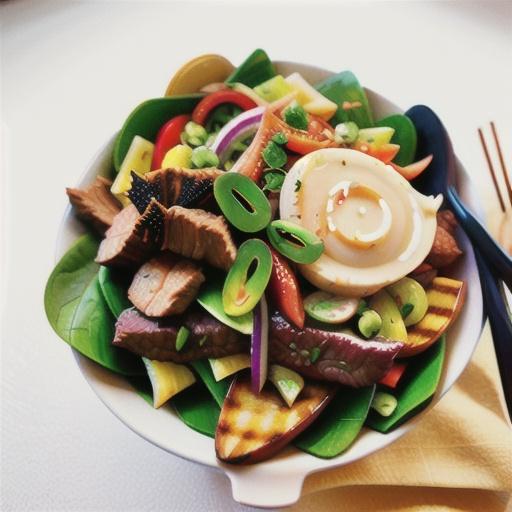 Thai beef salad with lemongrass dressing