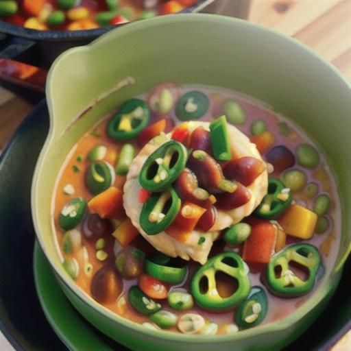 Green Chile, Chicken and Bean Chili