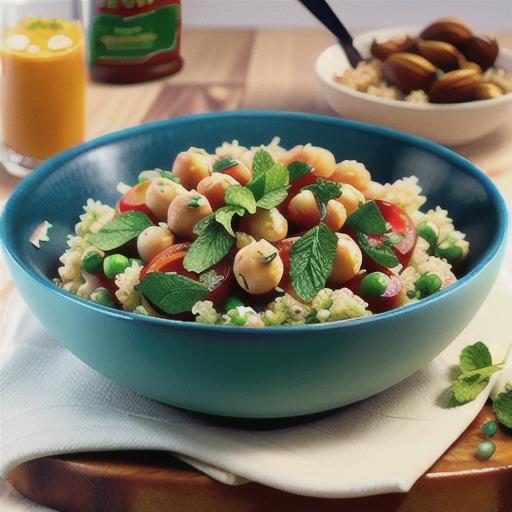 Herbed Quinoa and Chickpea Pilaf