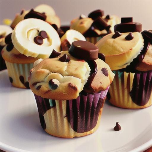 Banana Muffins with Chocolate Chips