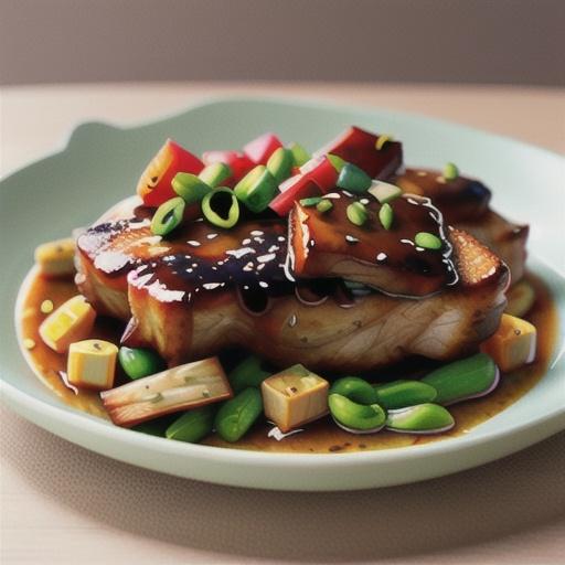 Sticky Garlic Pork Chops