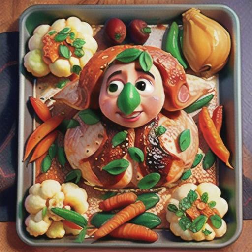 Sheet-Pan Harissa Chicken with Carrots and Cauliflower