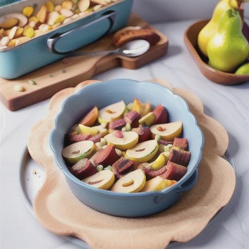 Pear and almond breakfast bake