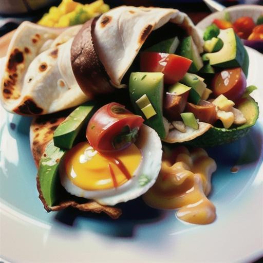 Avocado and Egg Breakfast Burrito