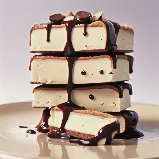 Chocolate almond slice