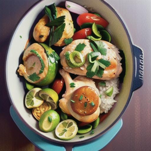 One-Pot Cilantro Lime Chicken Thighs and Rice